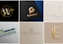 design a luxury monogram logo with minimalist style